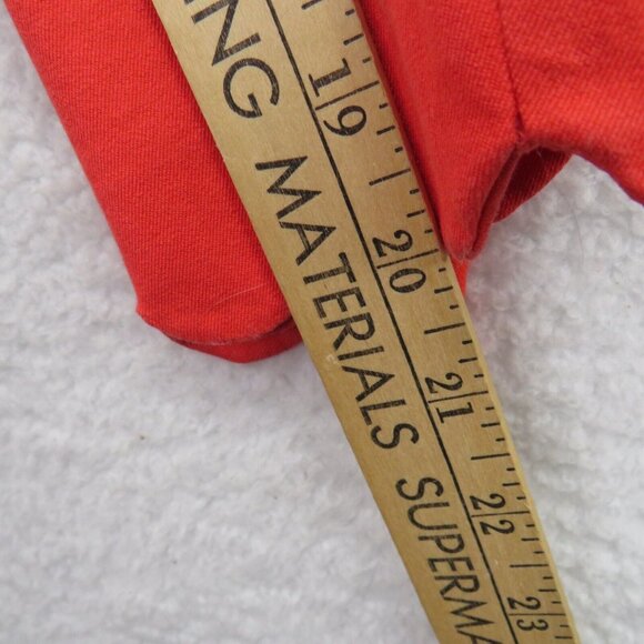 Talbots Pants Womens Size 12 Petite Chatham Crop Red Side Zip Scallop Ankle Hem - Picture 5 of 10